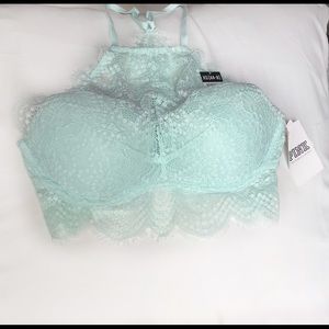 NWT PINK Victoria’s Secret XS High Neck Bralette